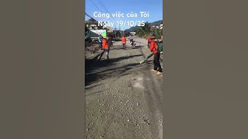 Công việc tiếp tục ngày 19/10/25. Cào bóc nền đường vệ sinh tưới nhựa thấm bám CT: SC QL27.