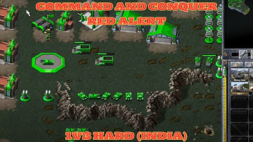 Command And Conquer Red Alert Skirmish Battle 1v3 Hard (Map: India) RTS Gameplay PC 2025