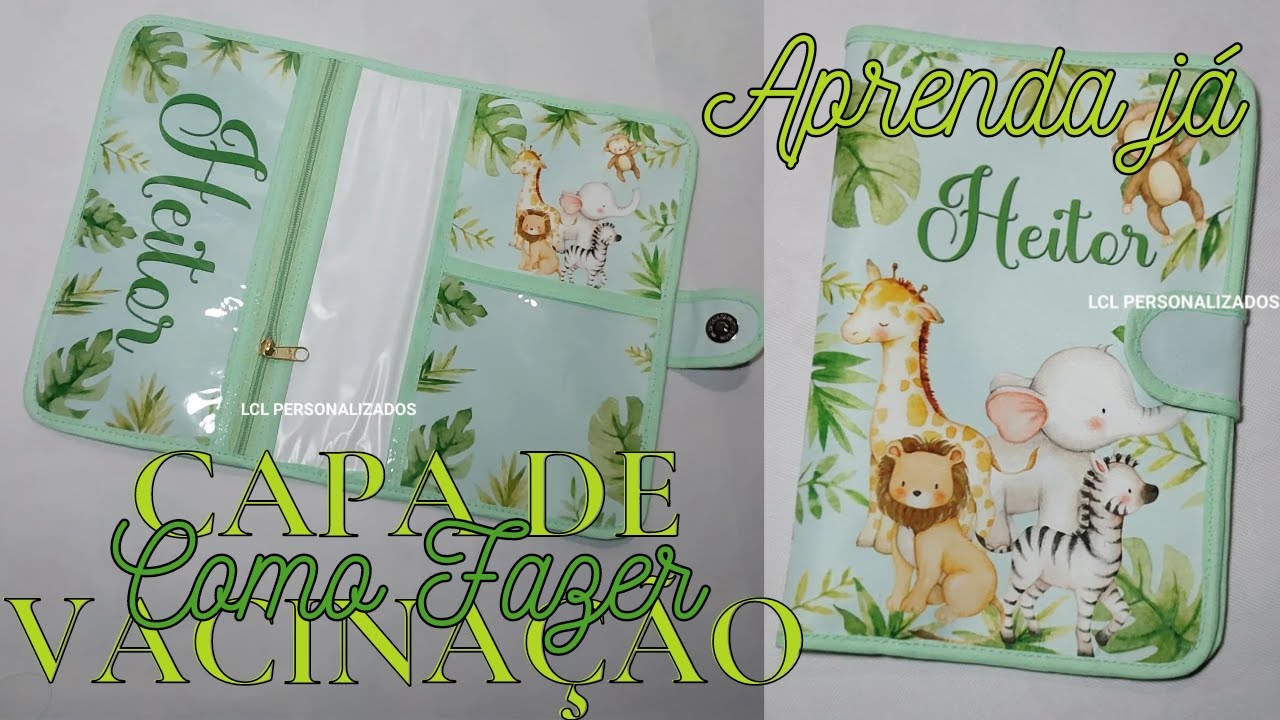 Capa de caderneta de vacina sublimada  passo a passo/Capa para cartão de vacina I Costura Criativa