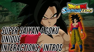 Super Saiyan 4 Goku Unique Interactions/ Intros - Dragon Ball Sparking Zero