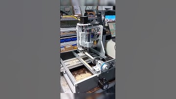 cnc mini 4 trục phay cắt đục tượng hoa văn gỗ đa năng #cnc #phay #wood #4axis