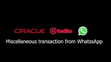 Perform Transaction in Oracle Inventory cloud with WhatsApp