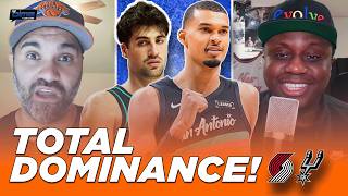 Spurs-Blazers Game 5 Reaction: Wembanyama DOMINATES, Spurs onto Semis! | The Dime With Josh and Kwab