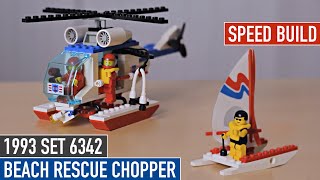 Speed build of 1993 LEGO® set 6342 "Beach Rescue Chopper"