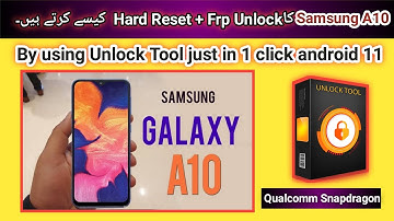 How to Factory Reset and Frp unlock Samsung A10 (A105f) by unlock tool | Android 11 | 2022 |