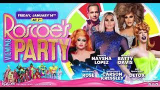 Carson Kressley, Detox & Rosé: Roscoe's RPDR Season 14 Viewing Party with Batty Davis & Naysha Lopez