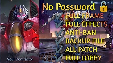 Aldous Transformers Skin Script Full Sound/Voice No Password New Patch
