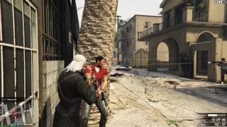 Match Highlights GTA V - Geralt of Rivia vs. the LSPD on the Vespucci canals