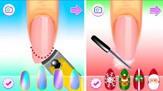 Nail salon manicuer makeup Dress up girls game | hand spa | princess fashion salon games - 2022 screenshot 4