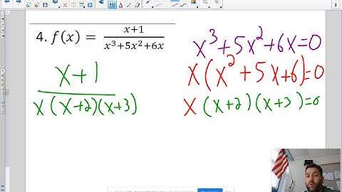3.1 Domain and Discontinuity Algebraically