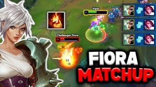 Viper teaches you How to Win Lane as Riven vs Challenger Fiora