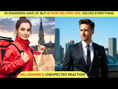 30 Engineers Failed, but the Poor Delivery Girl Solved Everything  Millionaire's Unexpected Reaction