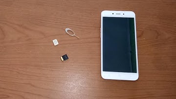 Oppo A71 2018 Gold : How To Insert Sim Card and MicroSD Card