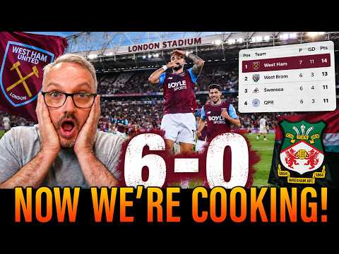 West Ham DESTROY Wrexham 6-0 & Go TOP!