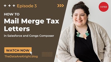 How to mail merge tax letters in Salesforce and Conga Composer