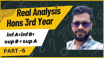 বাস্তব বিশ্লেষণ: theorem of supremum and infimum | honours 3rd year | বাংলা | ch 1 | part 6