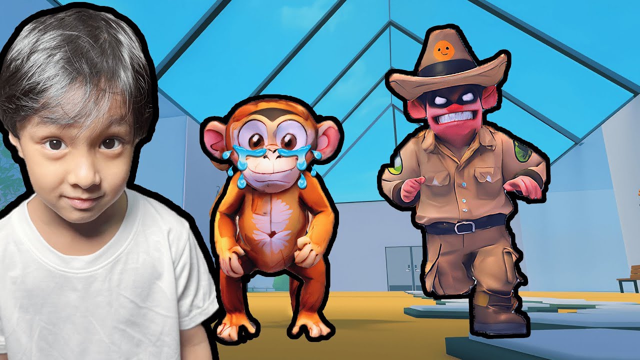 ลิงหนีออกจากสวนสัตว์  (RoBlox Escape The Evil ZooKeeper Obby)