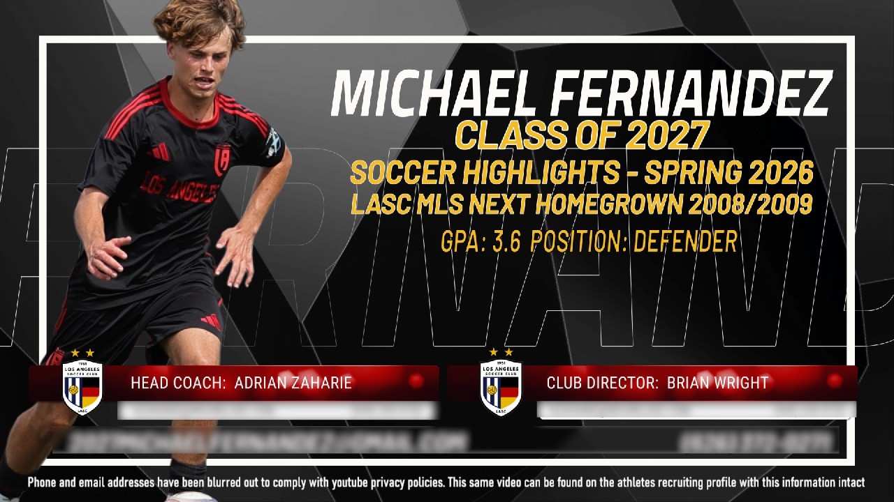 Michael Fernandez - Soccer Highlights Spring 2026
