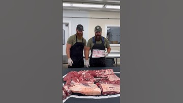 Visual of a front quarter of beef. 🥩🔥👆Full length YouTube video coming soon. #shorts #trending