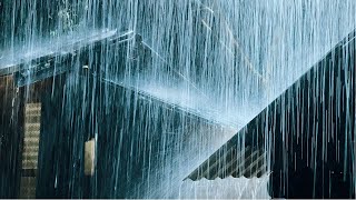 Rain Sounds for Sleeping | Fall Asleep Fast In 3 Minutes With Torrential Rain On Tin Roof