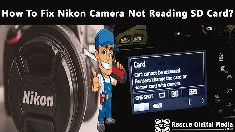 Fix Nikon Camera Not Reading SD Card | Tutorial Guide | Rescue Digital Media