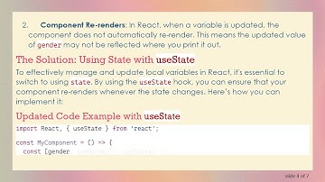 How to Access and Update Local Variables in NodeJS and React