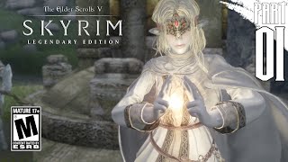 【SKYRIM 200  MODS】 Snow Elf Gameplay Walkthrough Part 1 [PC - HD]