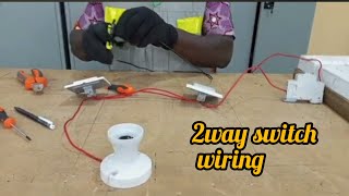 how to control one lamp with two switches | stepbystep guide |2way switch wiring