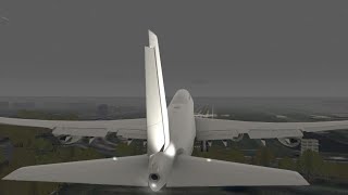 B747-8I Crosswind + Turbulence Autopilot landing | RFS - Real Flight Simulator screenshot 2