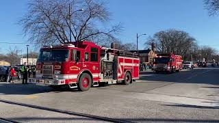 Perrysburg Fire Department In The 2022 Christmas Parade