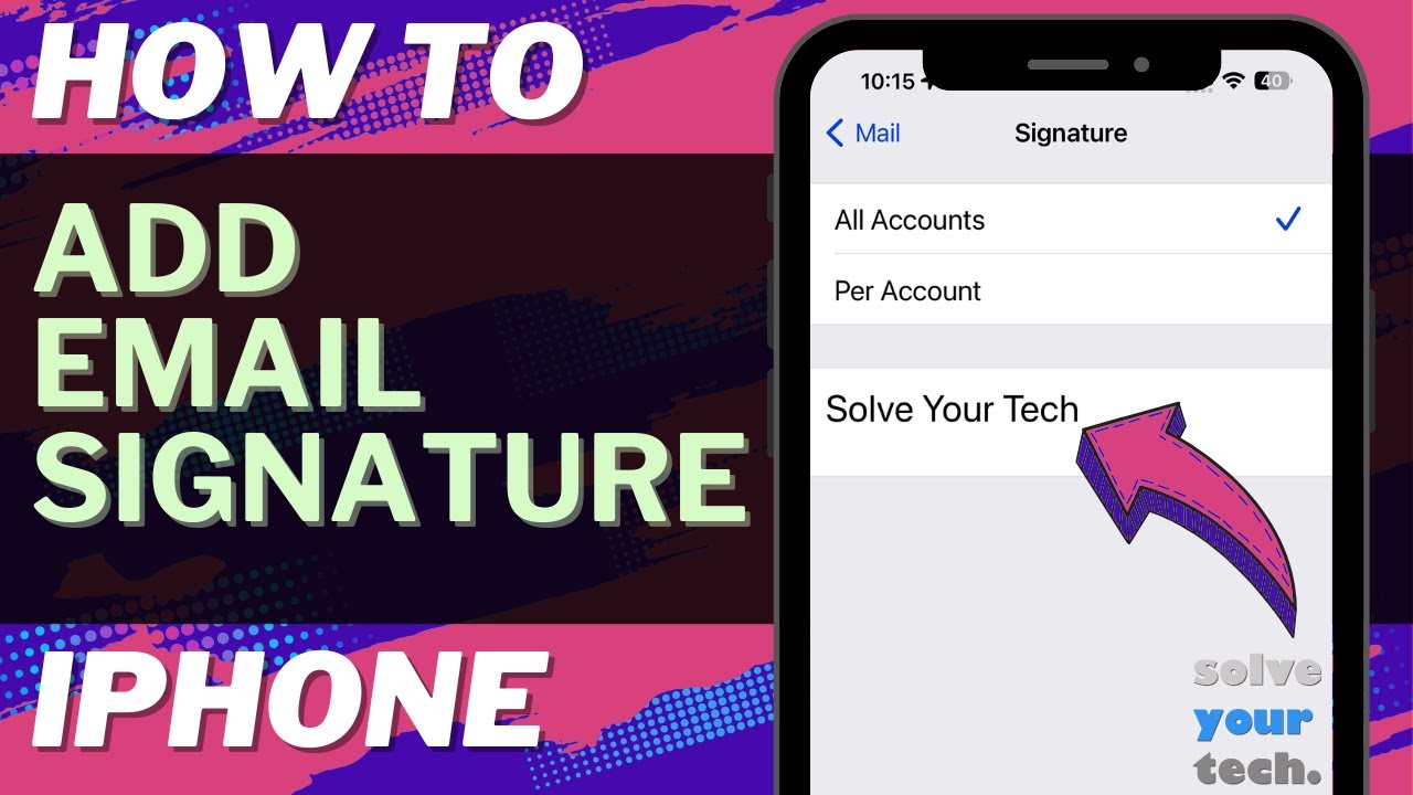 IOS 17 How To Add Email Signature On IPhone YouTube