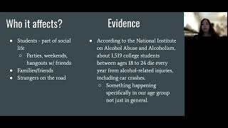 PSA Assignment- College Students & Drunk Driving
