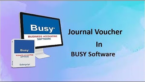 Journal Voucher in Busy Software I Nepali Language