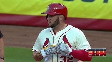 MIA@STL: Adams lines an RBI single up the middle