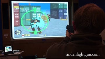 Virtua Cop on giant projector screen - Sinden Lightgun