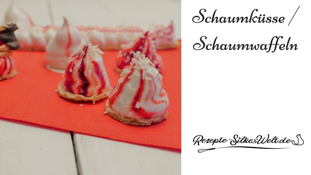 Schaumküsse und Schauwaffeln leicht gemacht -no bake - #silkeswelt #schaumwaffeln
