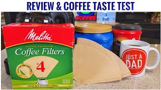 Review & Taste Test Melitta #4 Cone Coffee Filters, Natural Brown