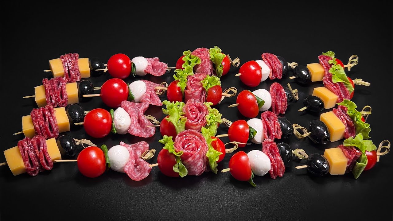 ТОП-5 быстрых рецептов канапе за 5 минут для вечеринок, Рождества и Нового года!