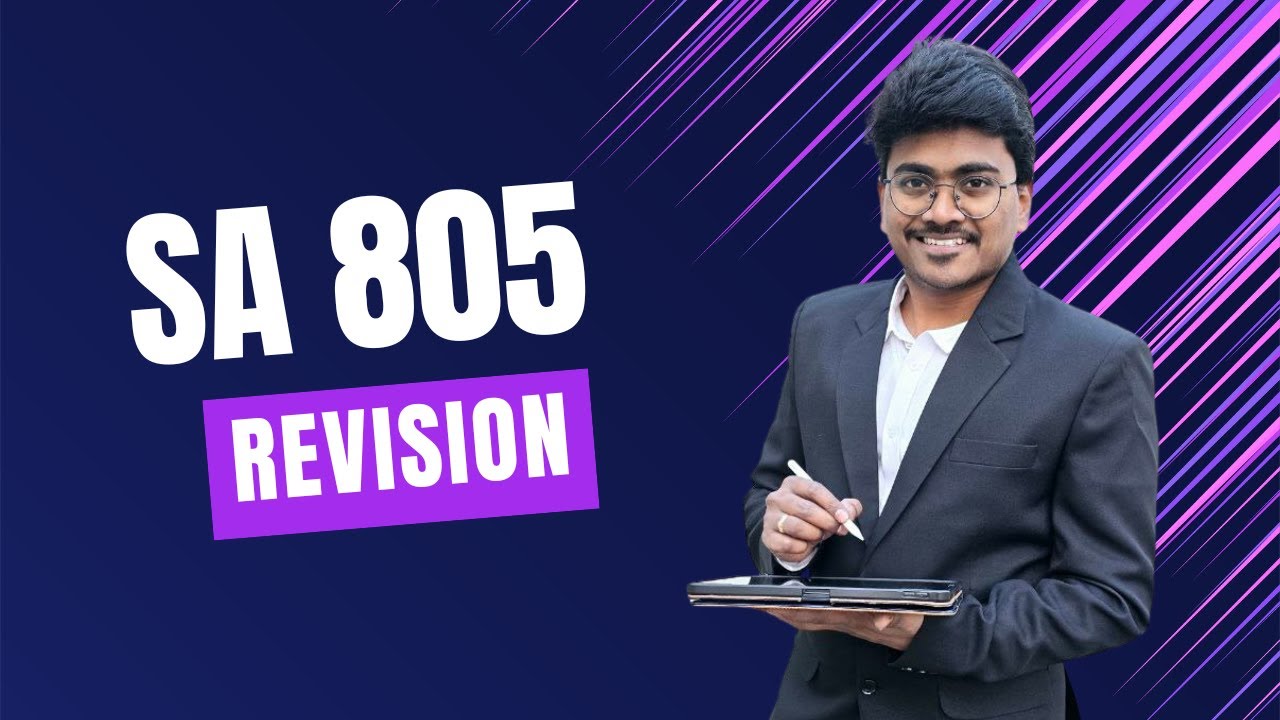 SA 805 Revision for CA Final Audit with Animations || Special purpose ...