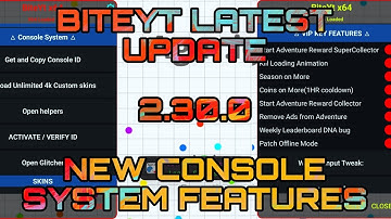 AGARIO 2.30.0 BITEYTVIP X64 8.6 || NEW MENU || NEW CONSOLE SYSTEM || DEDICATED VIP SECTION AND MORE