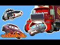 儿童漫画-卡通车- 麦克卡车的警车救援车玩具