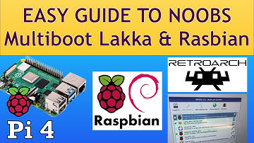 Raspberry Pi 4 NOOBS First time installation Multiboot Kodi Retroarch Raspbian simple tutorial