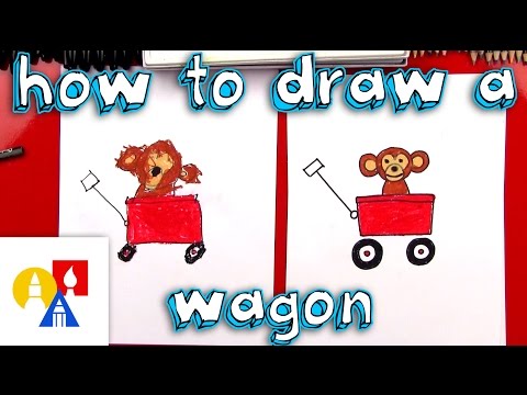 How To Draw A Wagon With A Monkey (young Artists)