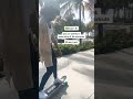 😳This model tried to skateboard