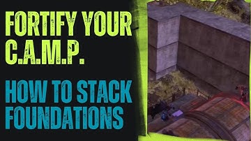 How to STACK Foundations #Fallout76 #CAMP build