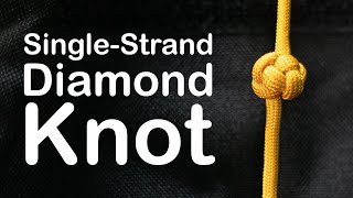 Celtic Button Knot (Single-Strand Diamond Knot)