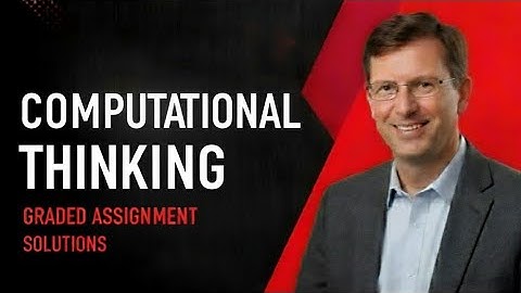 Computational Thinking Week 2 Graded Assignment |IITM BS Degree | GA Solutions