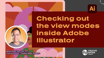 Checking out the view modes  inside Adobe Illustrator