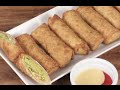 Homemade Chicken And Vegetables Egg Rolls