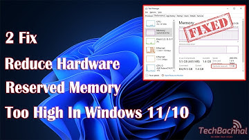 How To Reduce Hardware Reserved Memory Too High In Windows 11/10